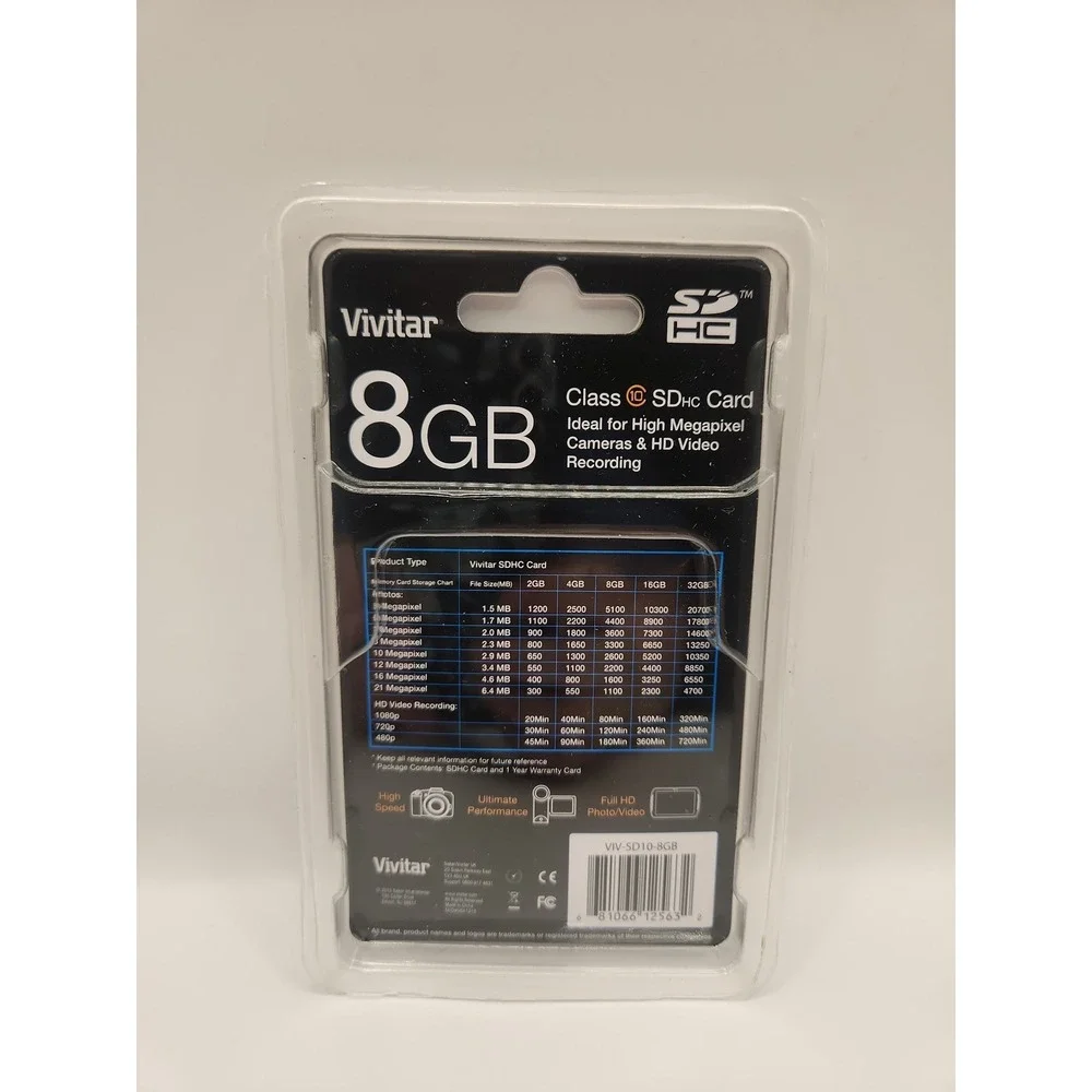 vivitar sd card 8gb